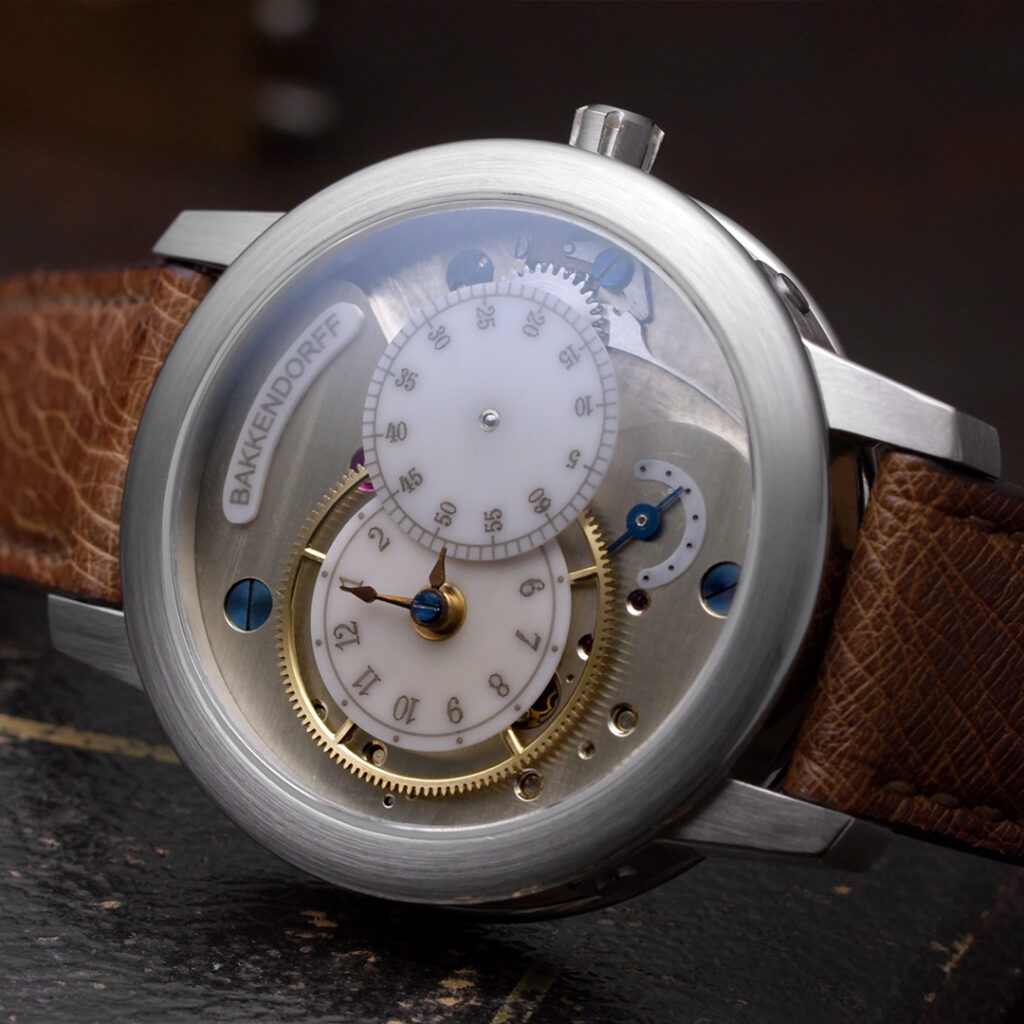 当社が文字盤などのパーツを製作した腕時計“Ætt”のプロトタイプが