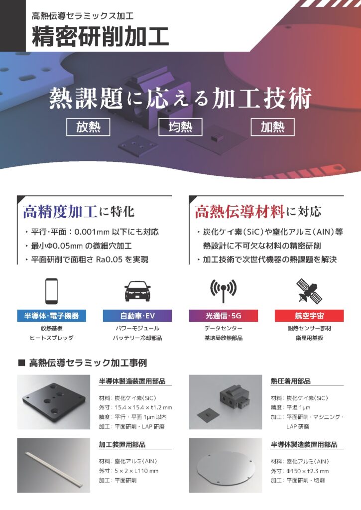 カタログ―精密研削加工│株式会社ピーエムティー